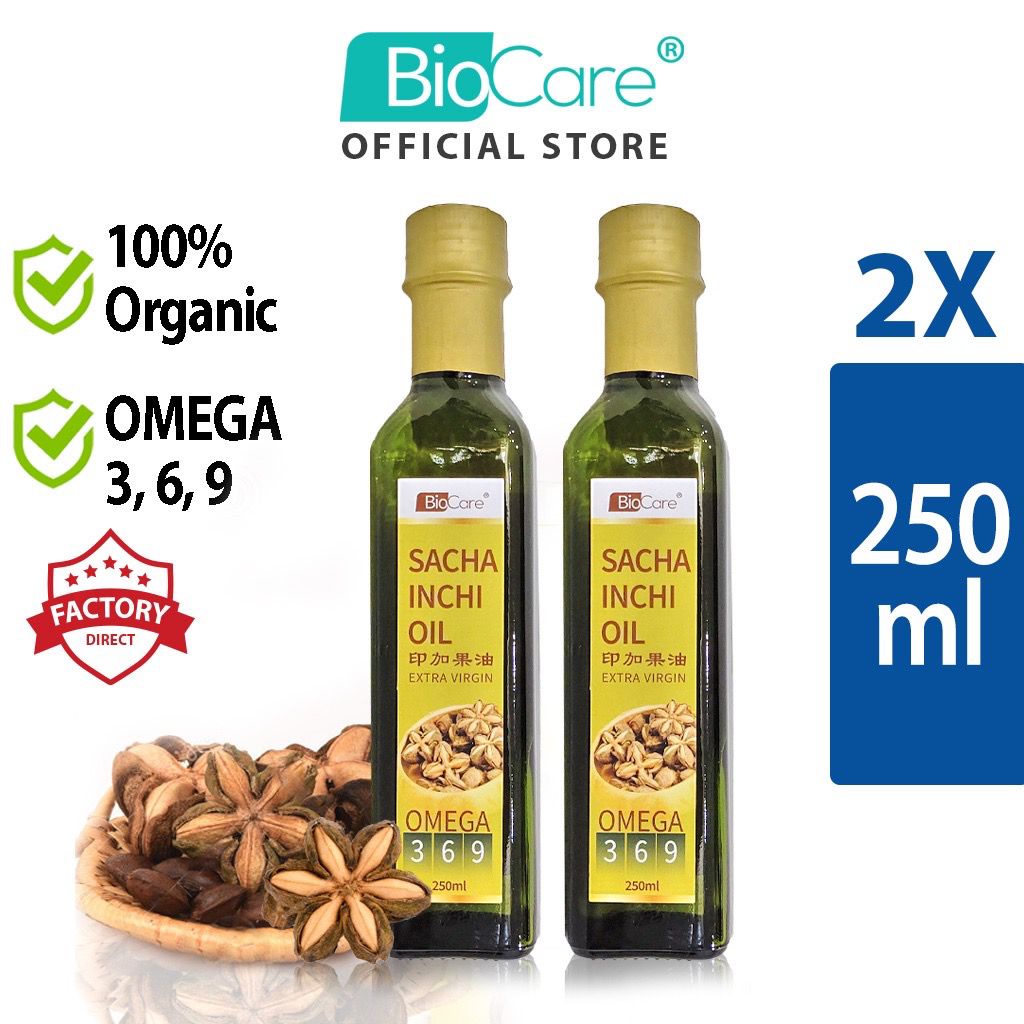 X Biocare Organic Extra Virgin Sacha Inchi Oil From Peru Ml