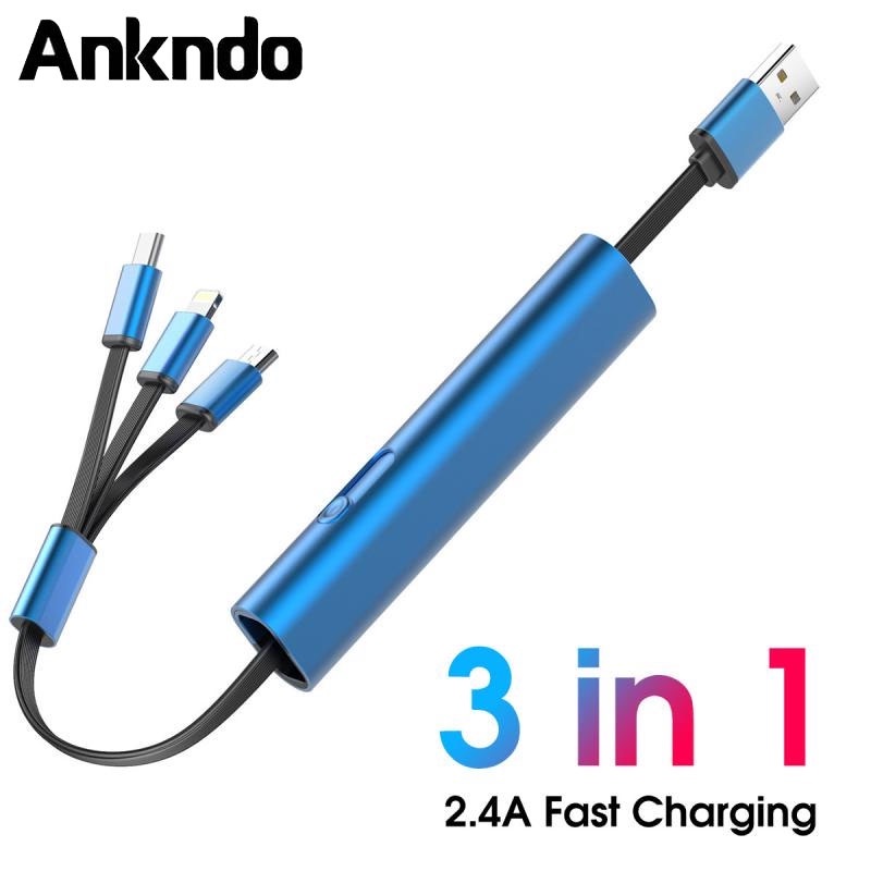 Ankndo In A Fast Charging Usb Cable For Samsung Micro Usb Type C