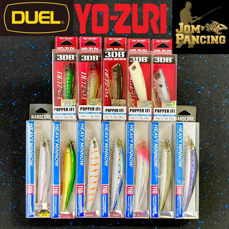 Jom Pancingduel Yo Zuri Hardcore Heavy Sinking Minnow Db Popper