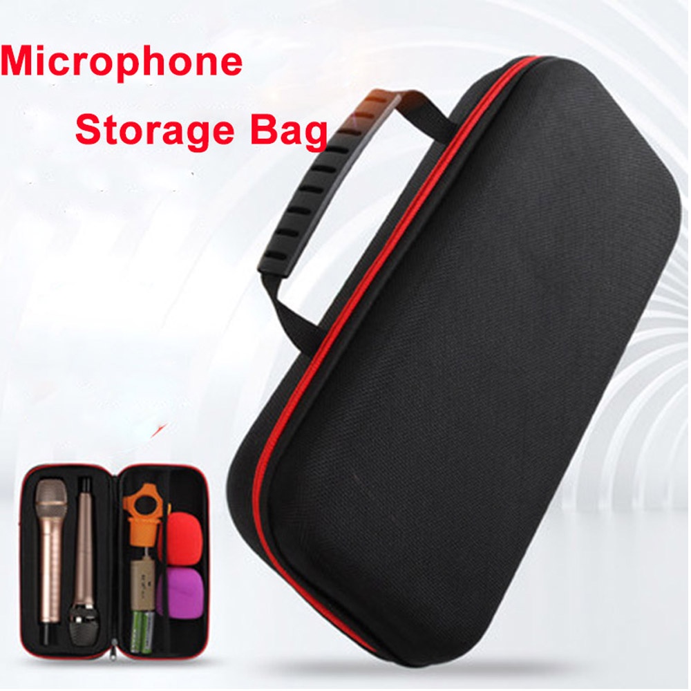 EVA Microphone Storage Bags Portable Hard Multifunctional Charging Wire