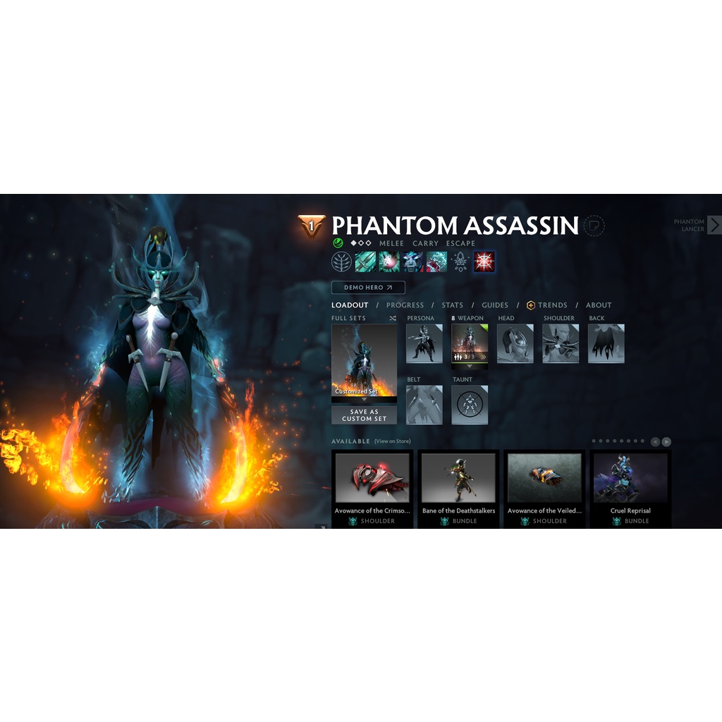 Phantom Assassin PA Arcana Dota 2 Manifold Paradox Instant Trade