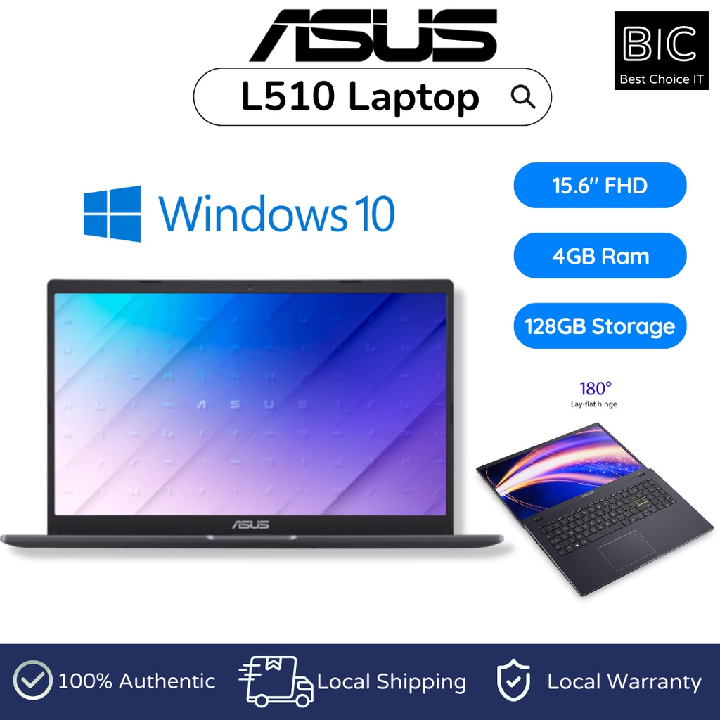 ASUS 15 6 FHD Display Laptop L510 Ultra Thin Laptop Intel Celeron