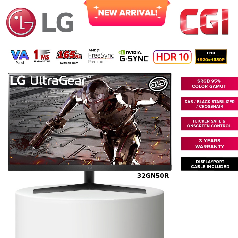 Lg Gn R Ultragear Fhd Hz Hdr Monitor With G Sync