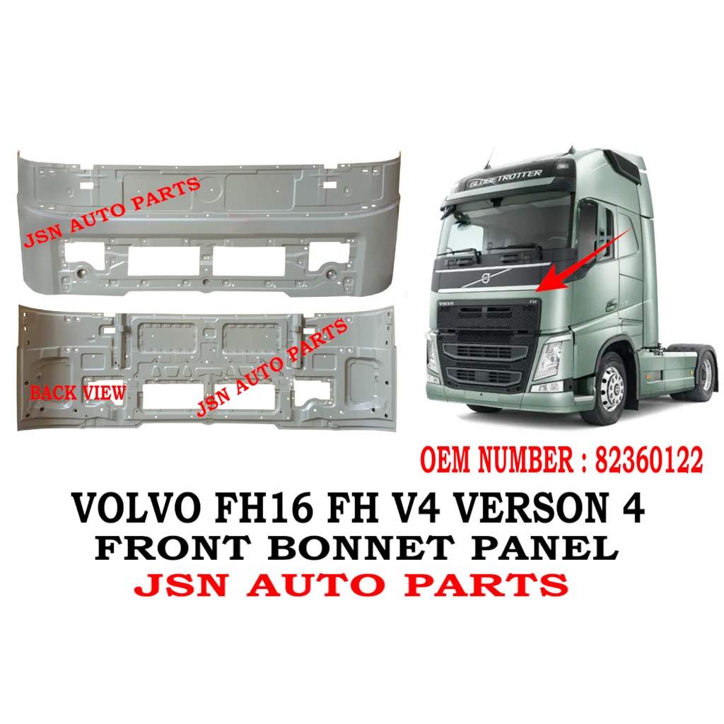 J S Bonnet Panel Volvo Fh Fh V Verson Lorry Truck