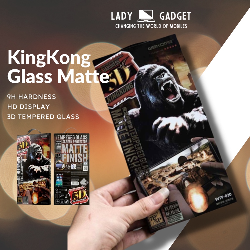 Wk Design Kingkong Matte Tempered Glass Gaming Curved Ios King Kong