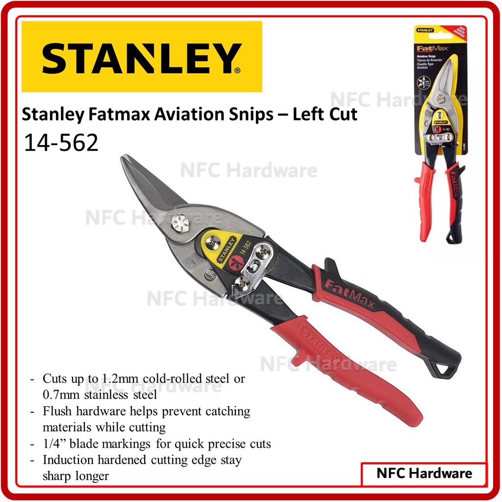 Stanley Fatmax Aviation Snip Right Cut Left Cut