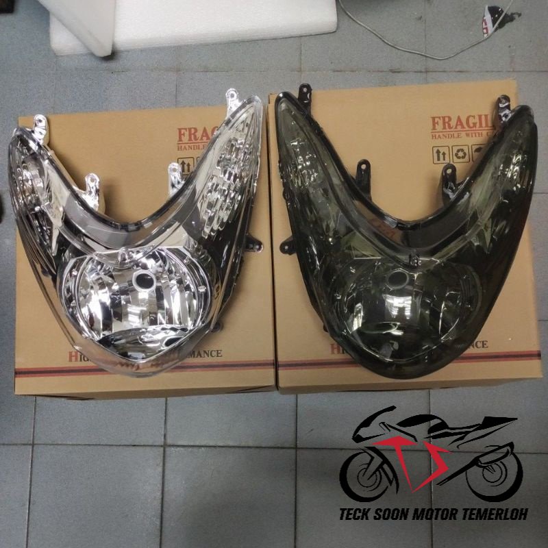 Head Lamp Lampu Depan Clear Tinted Yamaha Egos Ego S TBM Shopee