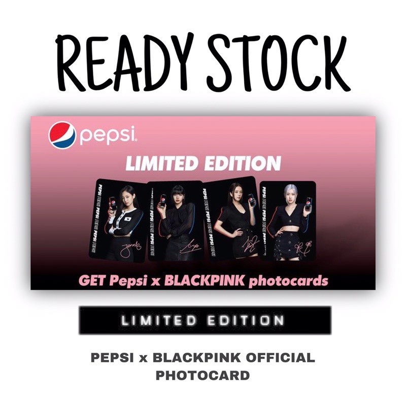 OFFICIAL BLACKPINK X PEPSI PHOTOCARD Shopee Malaysia