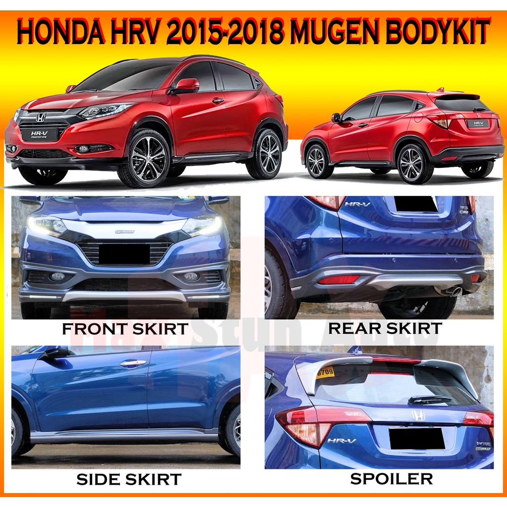 Honda Hrv Mugen Style Fullset Bodykit Mg Pu Getah Bumper