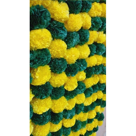 Pack Contains Strings Artificial Marigold Genda Zandu Flower