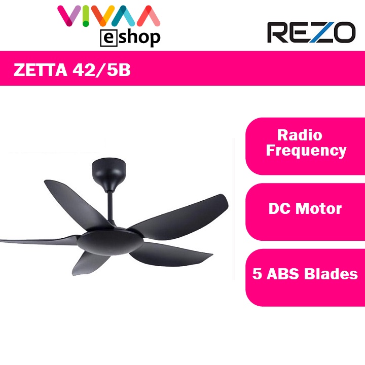 Rezo Speed Zetta B Dc Motor Ceiling Fan Inch With Remote