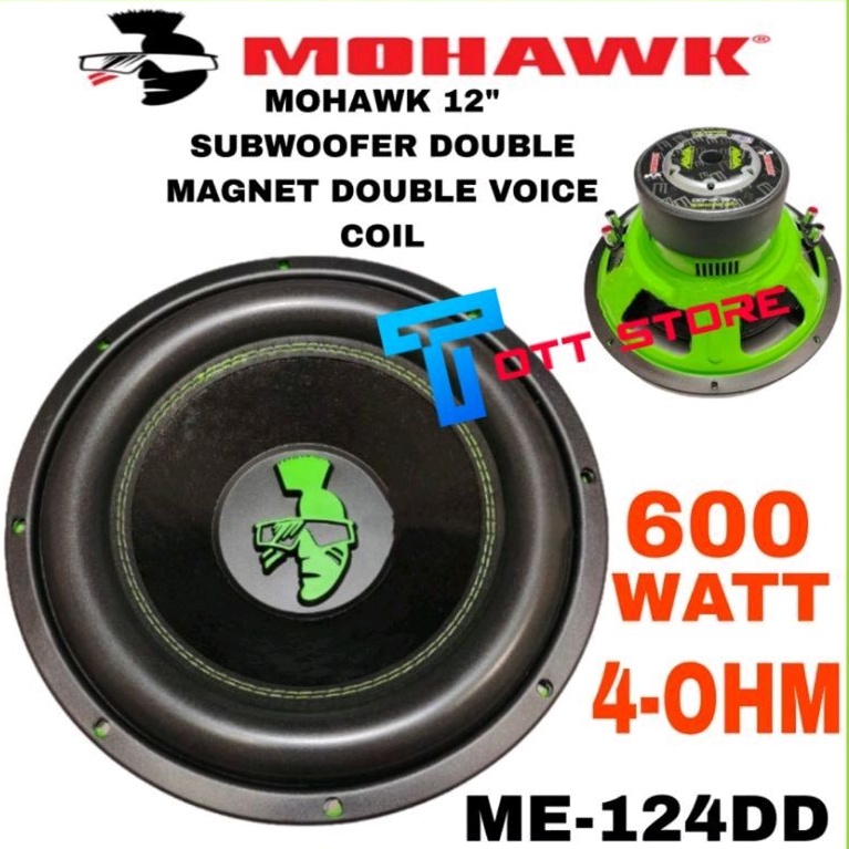 Mohawk Woofer Inc Me Dd Mohawk Subwoofer Inch Pc Double