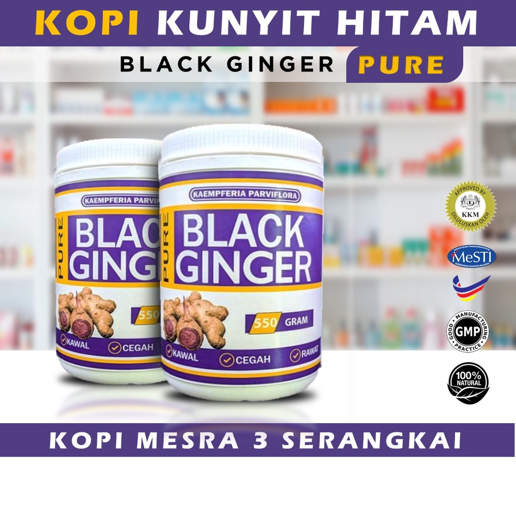 Original Kunyit Hitam Asli Pure Black Ginger Kopi Mesra Serangkai