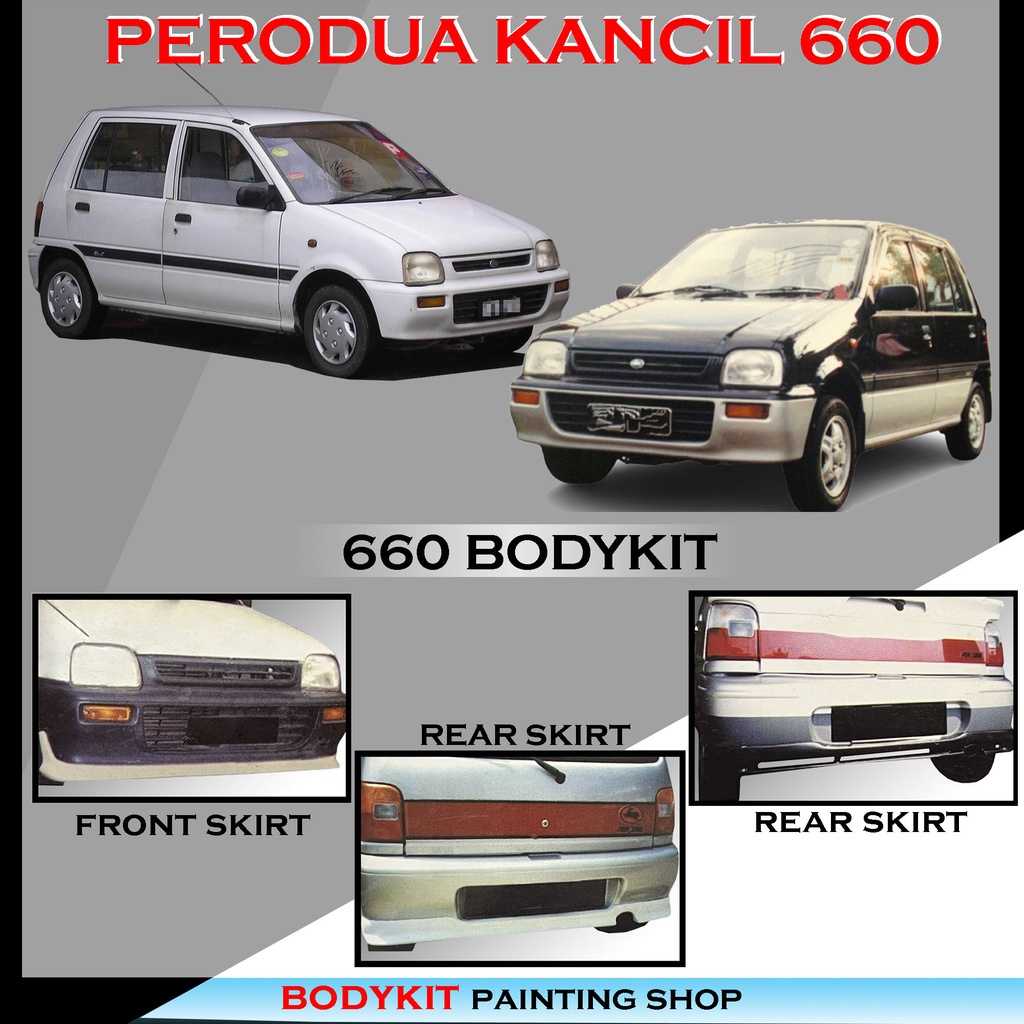 Perodua Kancil Model For Lampu Petak Fullset Skirting Front Skirt