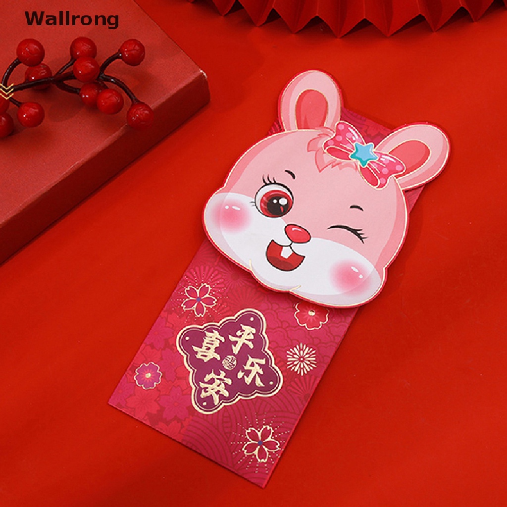 Wallrong Set Chinese Rabbit Year Red Packet Cartoon Cute Rabbit