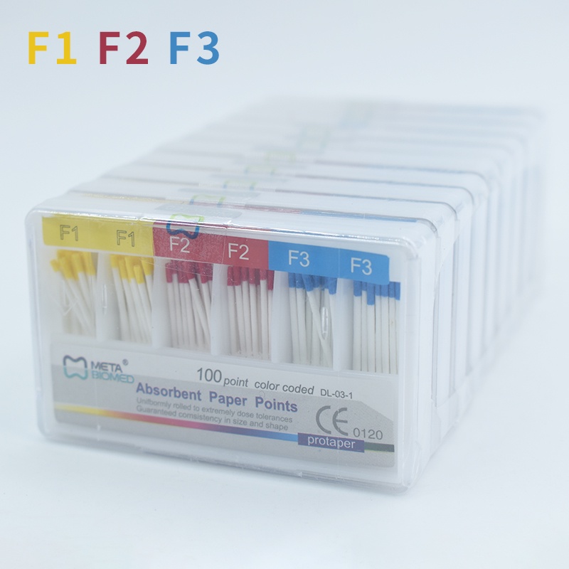 Pack Dental Absorbent Paper Points Root Cancel Endodontics Cotton