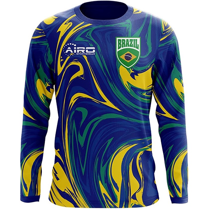 Brazil Jersey 2022 World Cup Long Sleeve Airosportswear 2022 2023