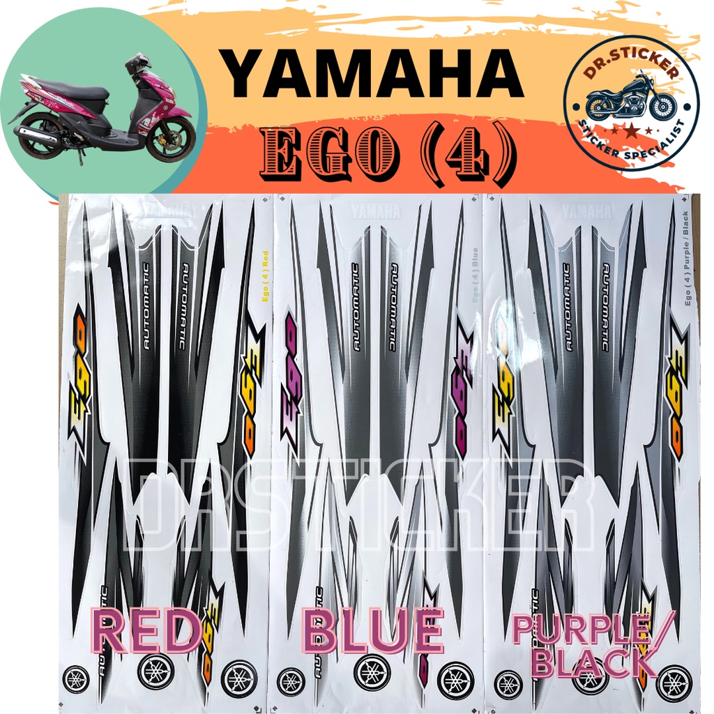 Ego Stripe Stiker Motor Sticker Yamaha Egos Ego Lama Body Coverset