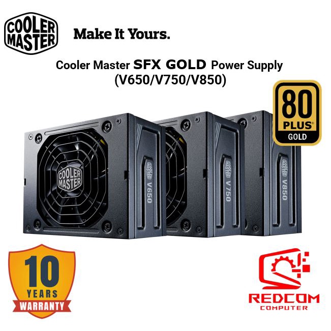 Cooler Master V650 V750 V850 SFX 80Plus Gold Fully Modular Power Supply