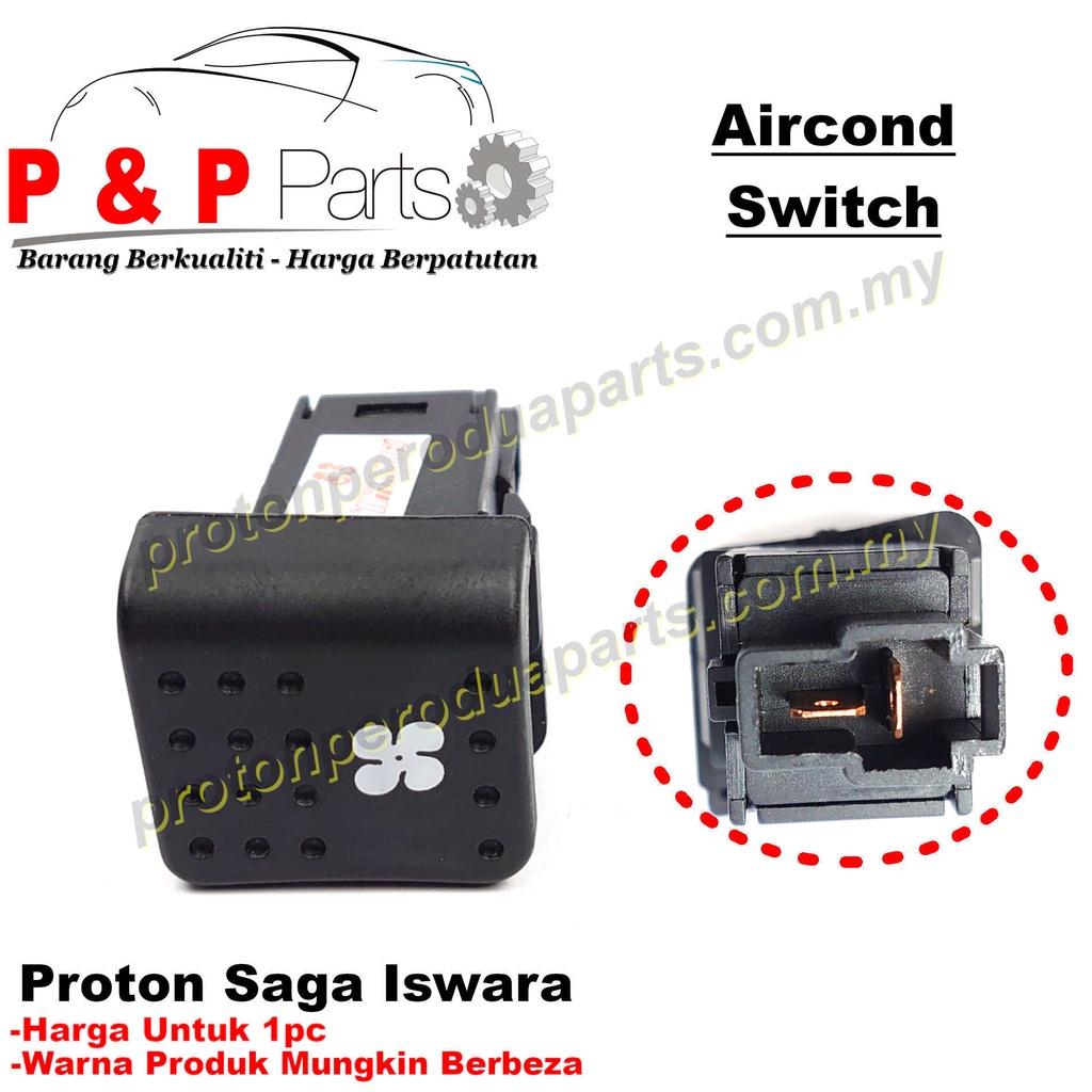 Proton Saga Iswara Aircond Button Ac Switch Air Cond Suis Shopee Malaysia