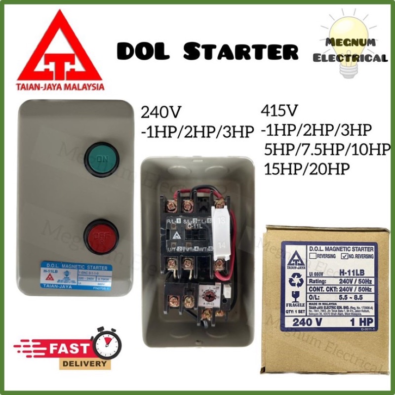 Taian Jaya Dol Starter H Series V V Hp Hp Hp Hp Hp Hp