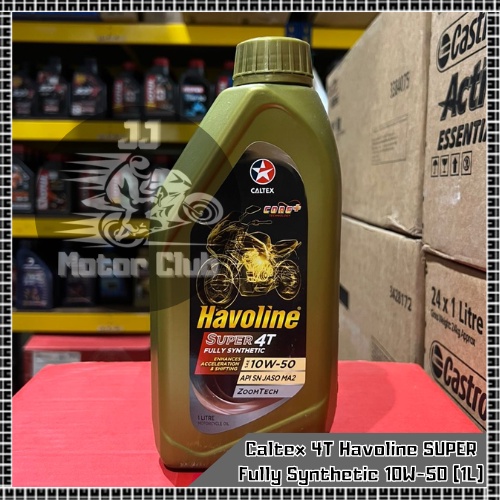 100 Original 4T CALTEX HAVOLINE SUPER 10W 50 SN Fully Synthetic 1L