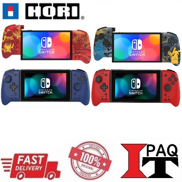 Nintendo Switch Hori Split Pad Pro Controller Blue Red Pokemon Pikachu