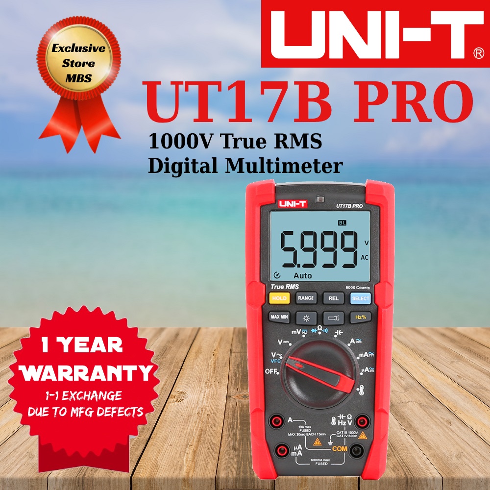 Uni T Ut B Pro V True Rms Digital Multimeter Shopee Malaysia