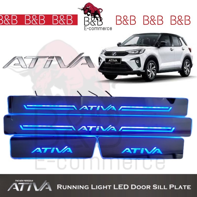 Door Step Led Myvi Bezza Axia Ativa Pcs Perodua Running Light Blue Led