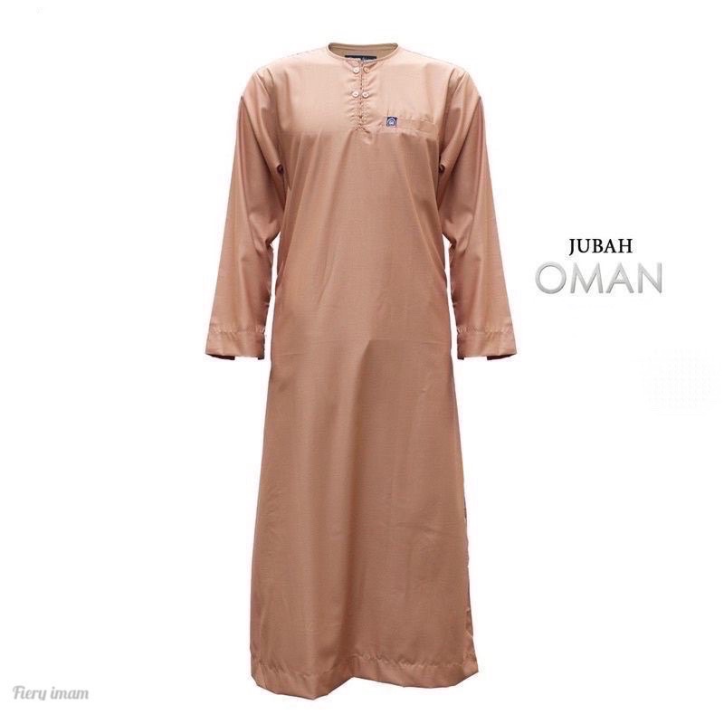 Jubah Lelaki Oman Round Neck Jubah Man Muslimin Haji Umrah Jubah Size S