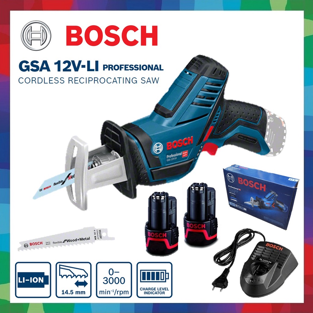 Bosch Gsa V Li Smallest Professional Cordless Reciprocating Saw