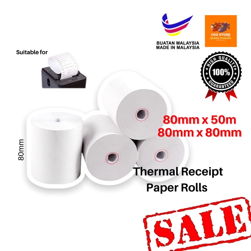 Thermal Receipt Paper Coreless Mm X Mm Mm X Mm Thermal Receipt