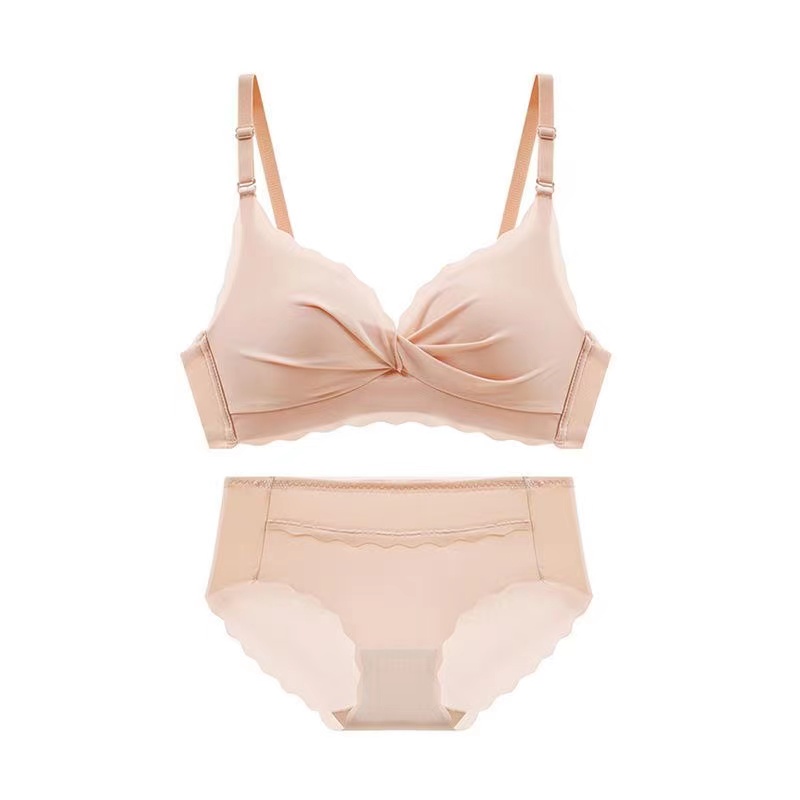 Maniyun Sexy Push Up Bra Set Small Chest Gathered Bra Women Non Wired Comfort Bra Lingerie Set