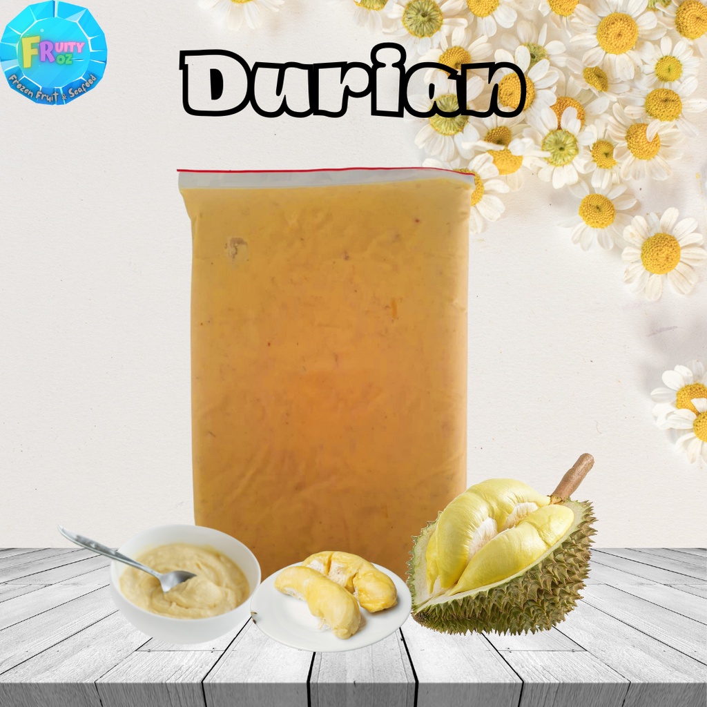 Kg Kg Frozen Durian Kampung D Musang King Mix Paste Puree Meat