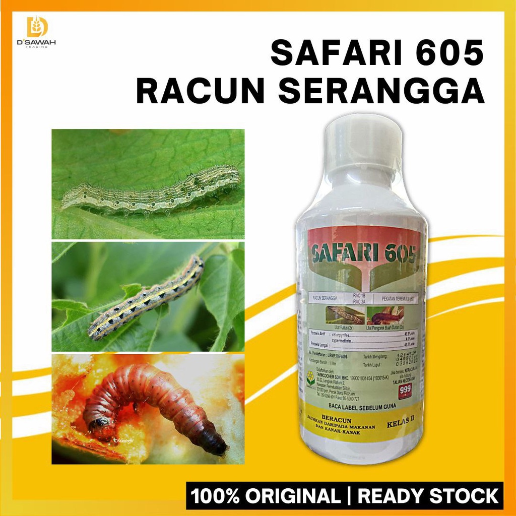 Safari Liter Racun Ulat Sentuh Anti Serangga Perosak Pest Control