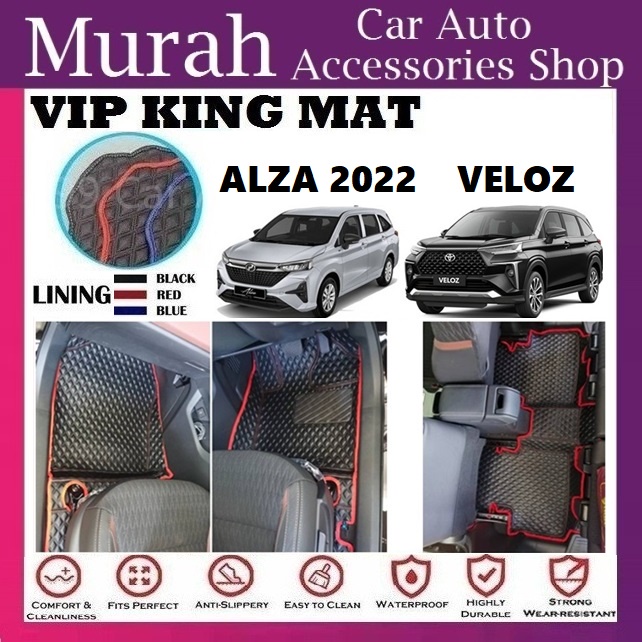 Perodua Alza Veloz Vip King Mat Car Carpet Floor Mat Laxey