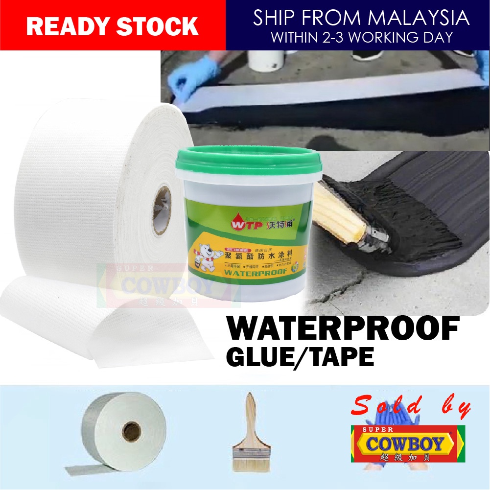 WTP Paint Glue Waterproof Coating 1kg 2kg 5kg Cat Kalis Air House Leak