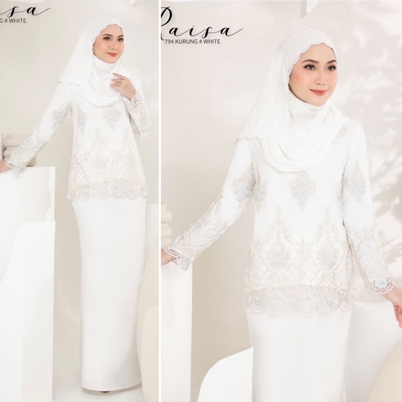 FAST SHIPPING S 4XL BAJU KURUNG MODEN LACE SULAM CANTIK MURAH