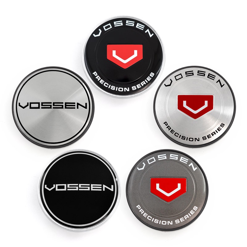 4PCS Lot 60MM VOSSEN Car Wheel Center Hub Caps Car Emblem Badge Logo