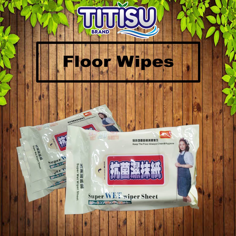 Pcs Floor Wipes Dust Removal Antibacterial Wet Tissue Sheets Lap