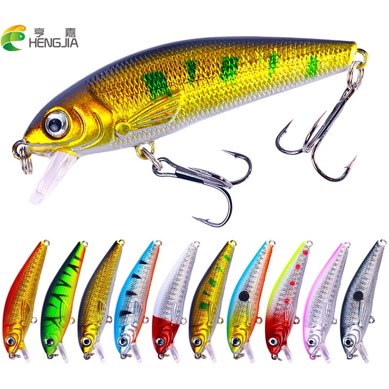 HENGJIA 1Pcs Floating Fishing Lure Artificial Bait Minnow 7 5cm8g 6