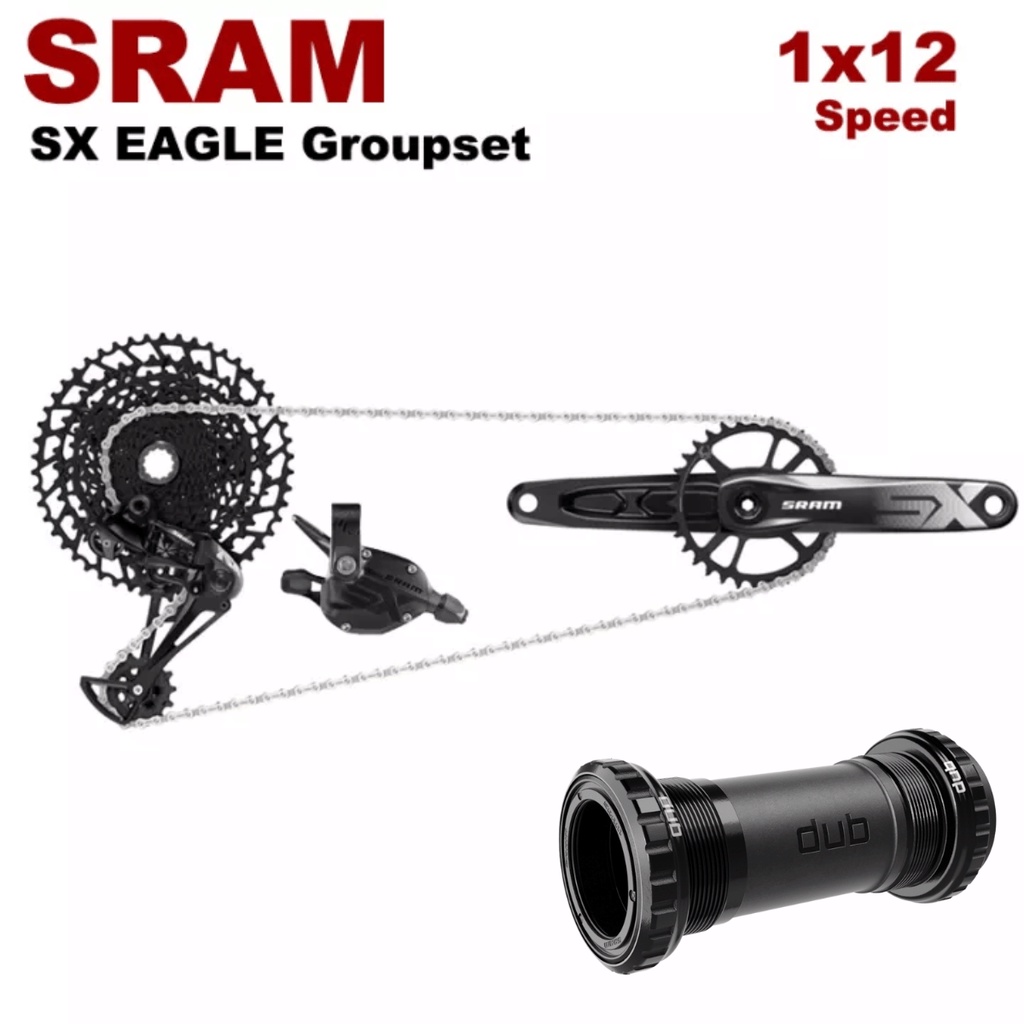 SRAM SX EAGLE 1x12 Speed Groupset Group Set 4pcs DUB NX 50T NEW X1