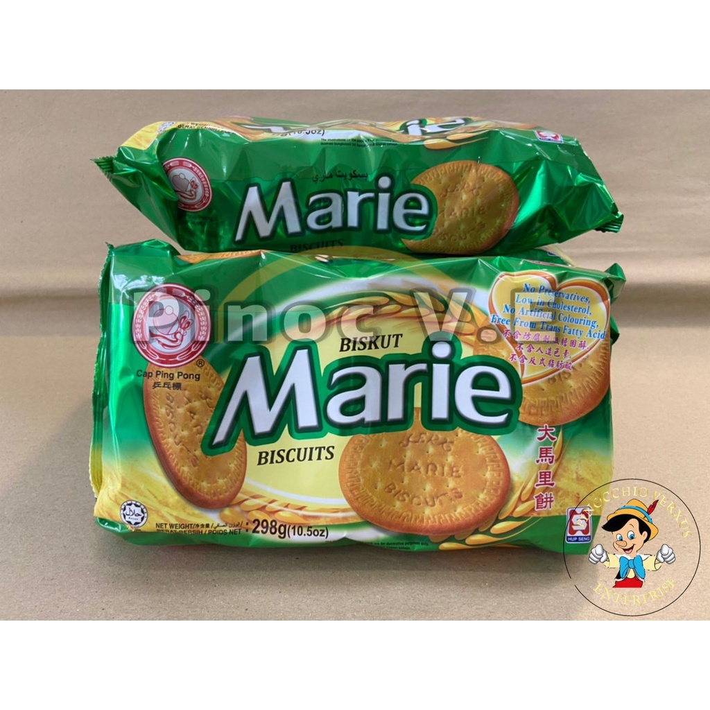 HUP SENG Marie Biscuits Biskut Cap Ping Pong 298g Shopee Malaysia