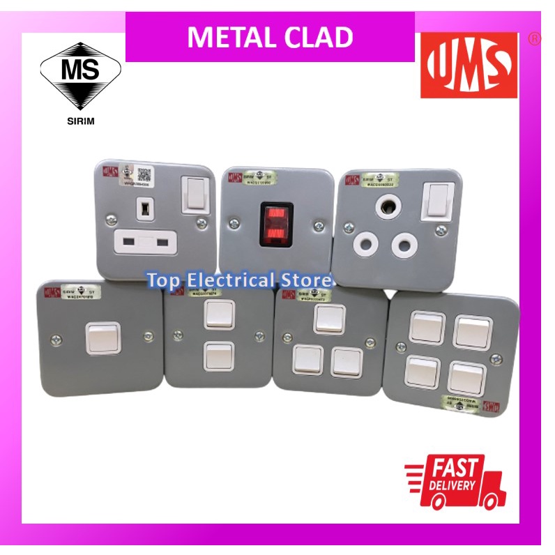 Ums Metal Clad Switch Socket A G G G G A A Sirim Approved