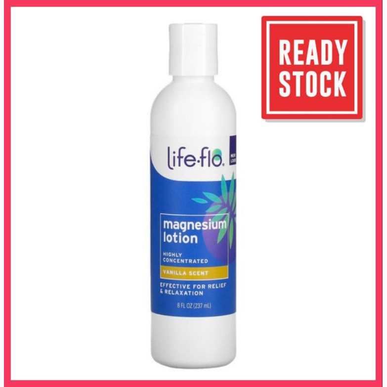 Magnesium Lotion Life Flo Vanilla Ml Shopee Malaysia