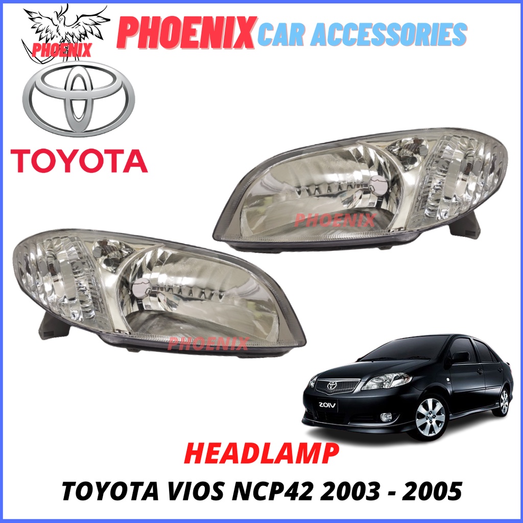 TAIWAN TOYOTA VIOS NCP 42 2003 2006 HEAD LAMP LAMPU DEPAN KERETA