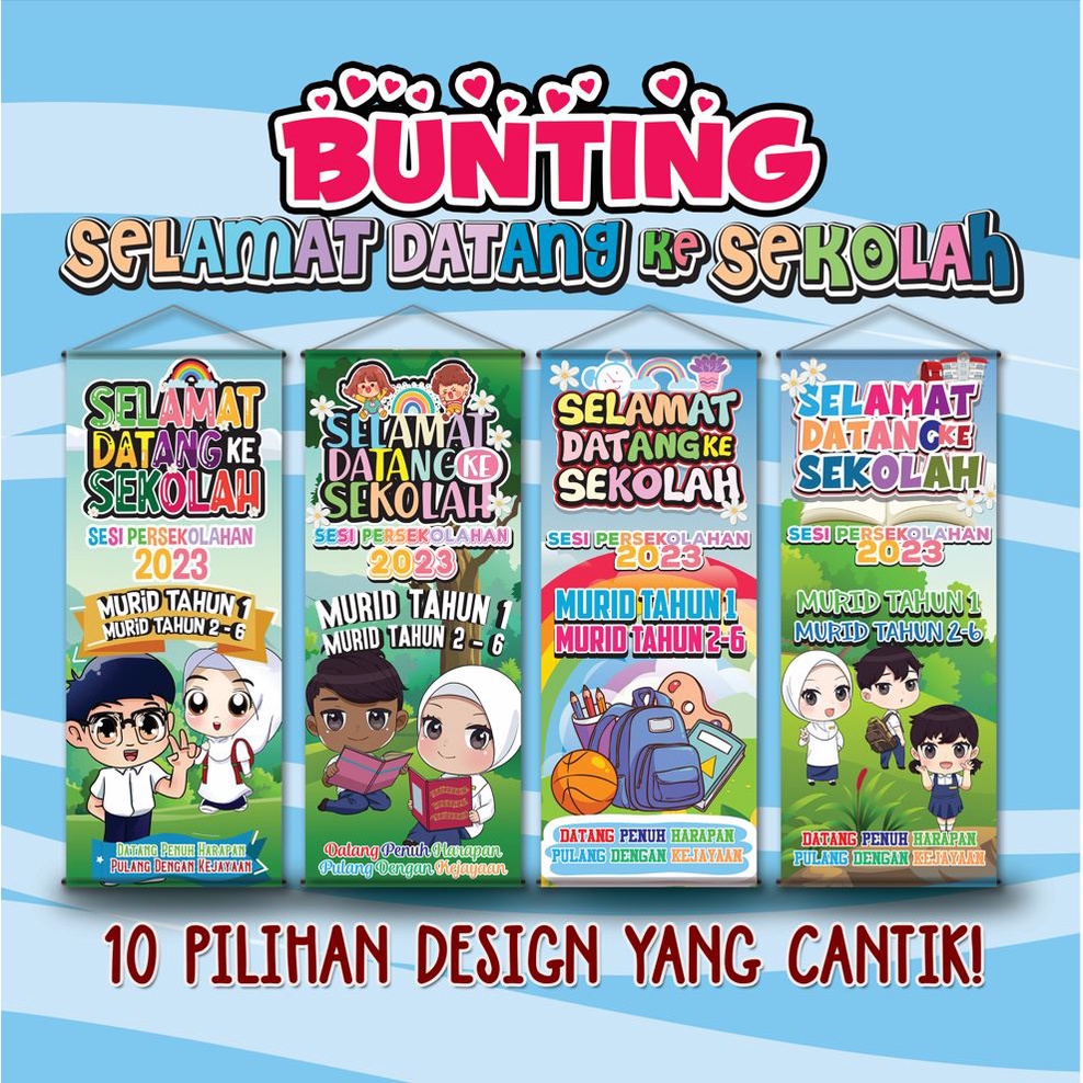 Bunting Selamat Datang Ke Sekolah Tahun Shopee Malaysia