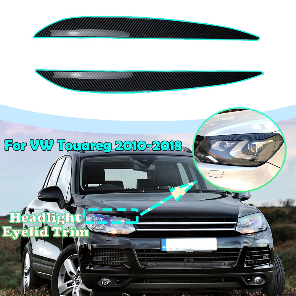 Car Front Headlight Headlamp Eyebrow Eyelid Cover Trim Stickers Cover