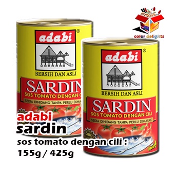 Adabi Sardin Sos Tomato Gram Shopee Malaysia