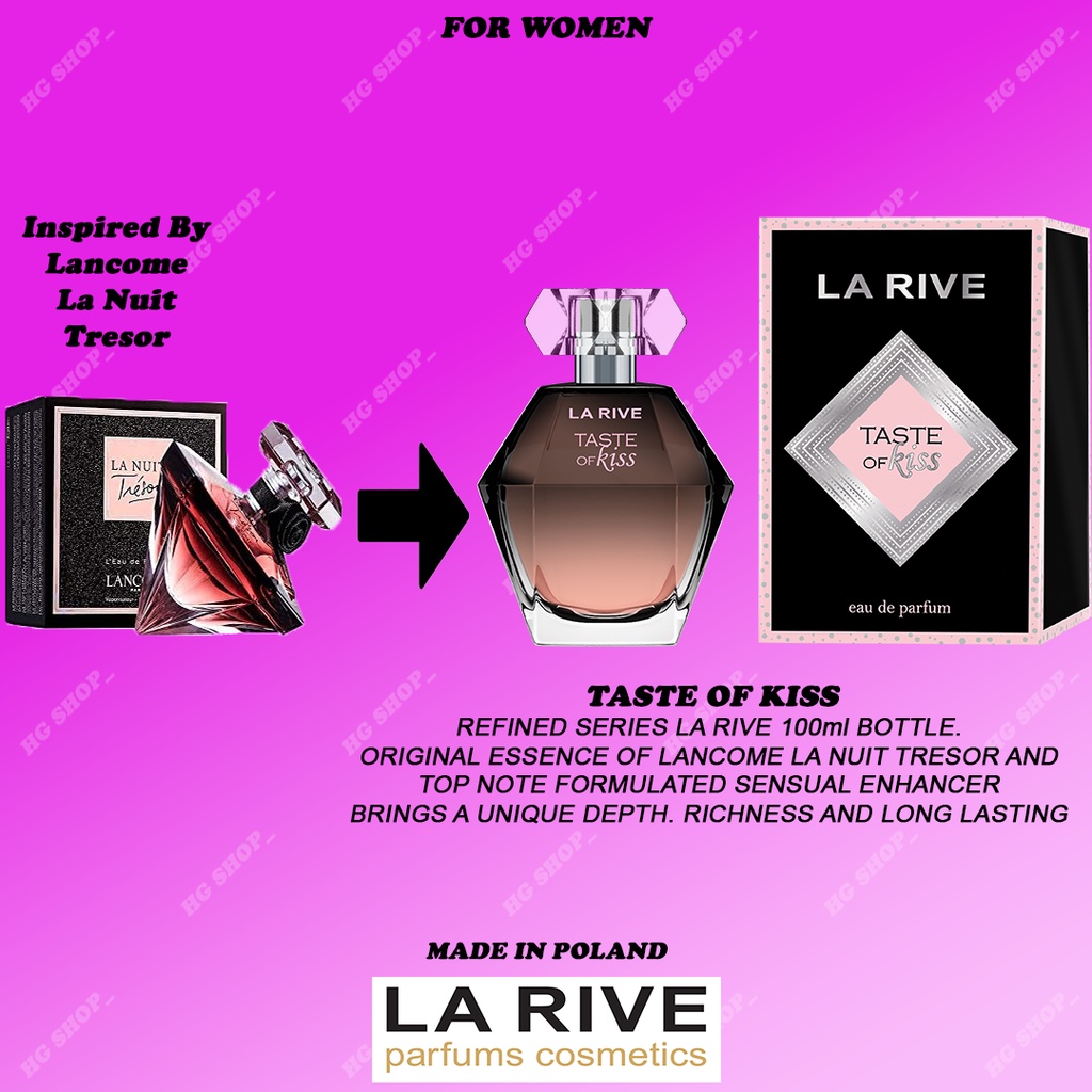 PERFUME LA RIVE TASTE OF KISS EDP 100ml ORIGINAL Shopee Malaysia